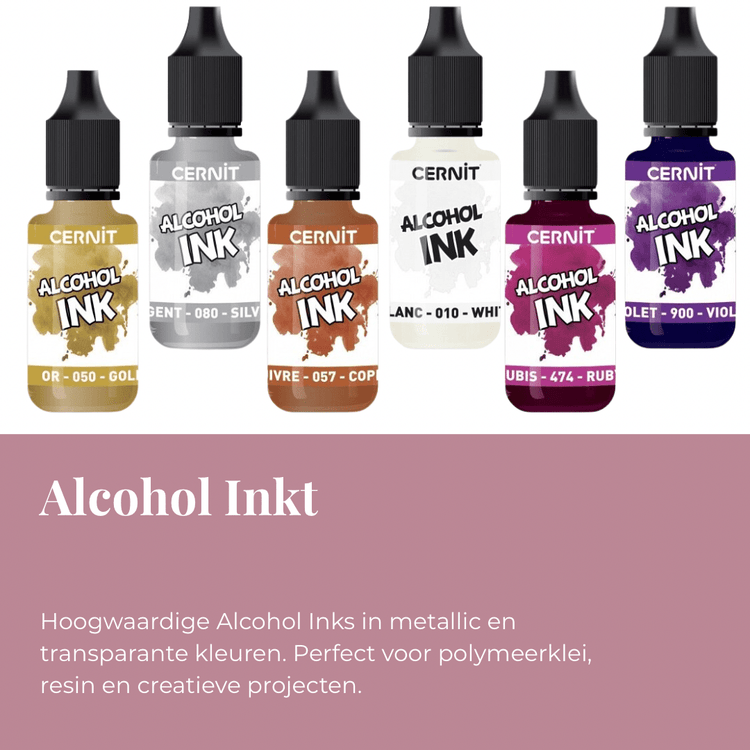 Cernit Alcohol Inks – Metallic en Kleurrijke Effecten voor Creatieve Makers - S.I. Originals
