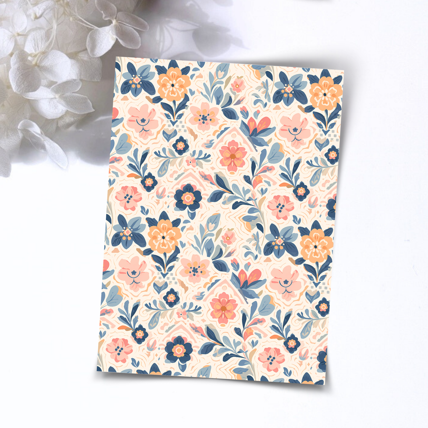 Transfer Paper – Blue Moroccan | For Polymer Clay - Water Transfer Paper - 126