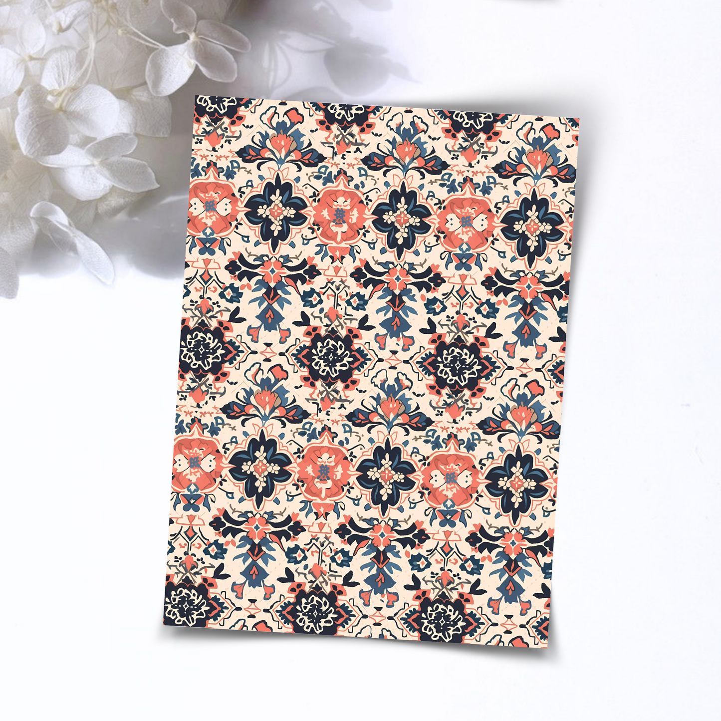 Transfer Paper – Blue Moroccan | For Polymer Clay - Water Transfer Paper - 133