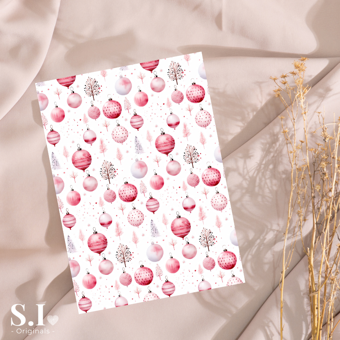 Transfer Paper - Christmas | Voor Polymeer Klei - Water Transfer Paper - 2510-128