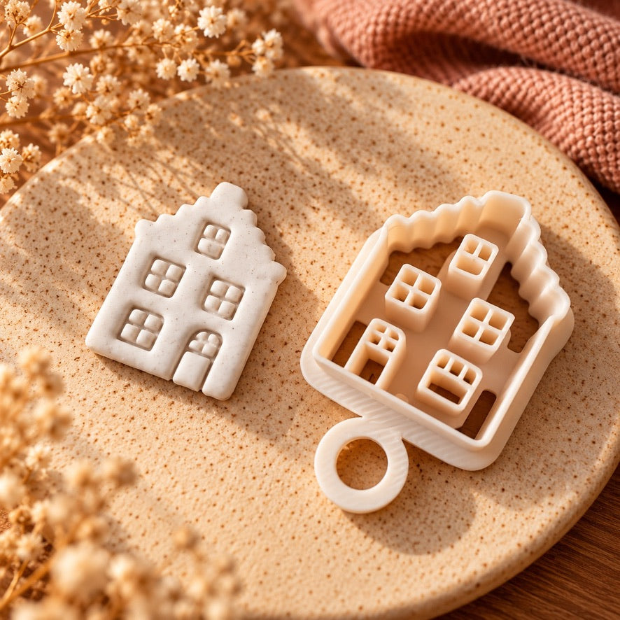 Huis Sinterklaas | Polymer Clay Imprint Cutter