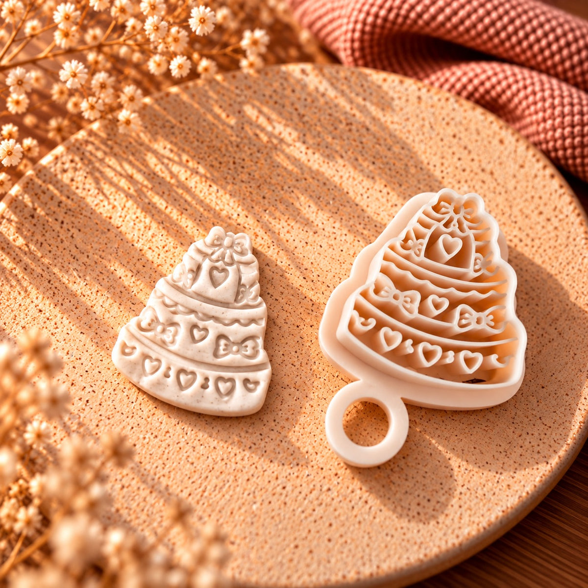 Celebration Cake | Polymer Clay Imprint Cutter