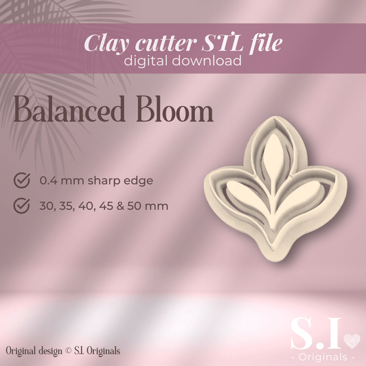 Balanced Bloom cutter - digital STL file - S.I. Originals