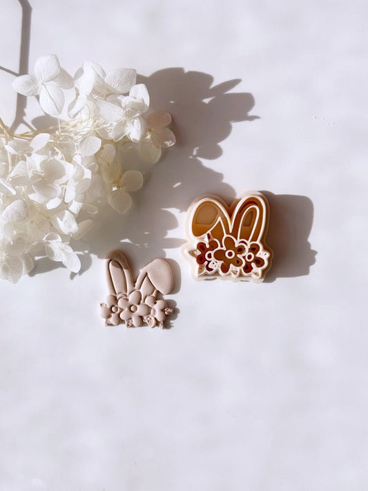 Bunny ears and flowers cutter - digital STL file - S.I. Originals