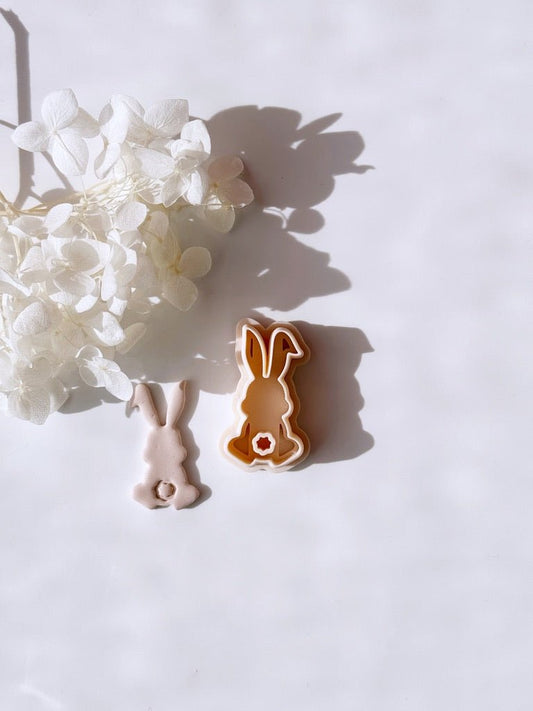 Bunny with fluffy tail cutter - digital STL file - S.I. Originals