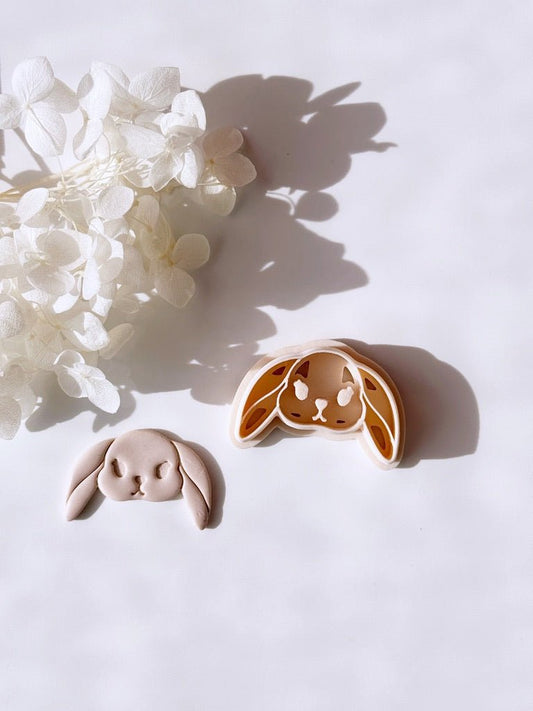 Cute bunny with floppy ears cutter - digital STL file - S.I. Originals