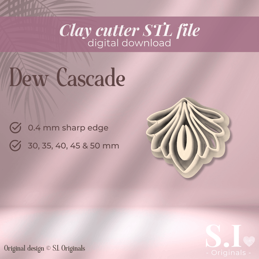 Dew Cascade cutter - digital STL file - S.I. Originals