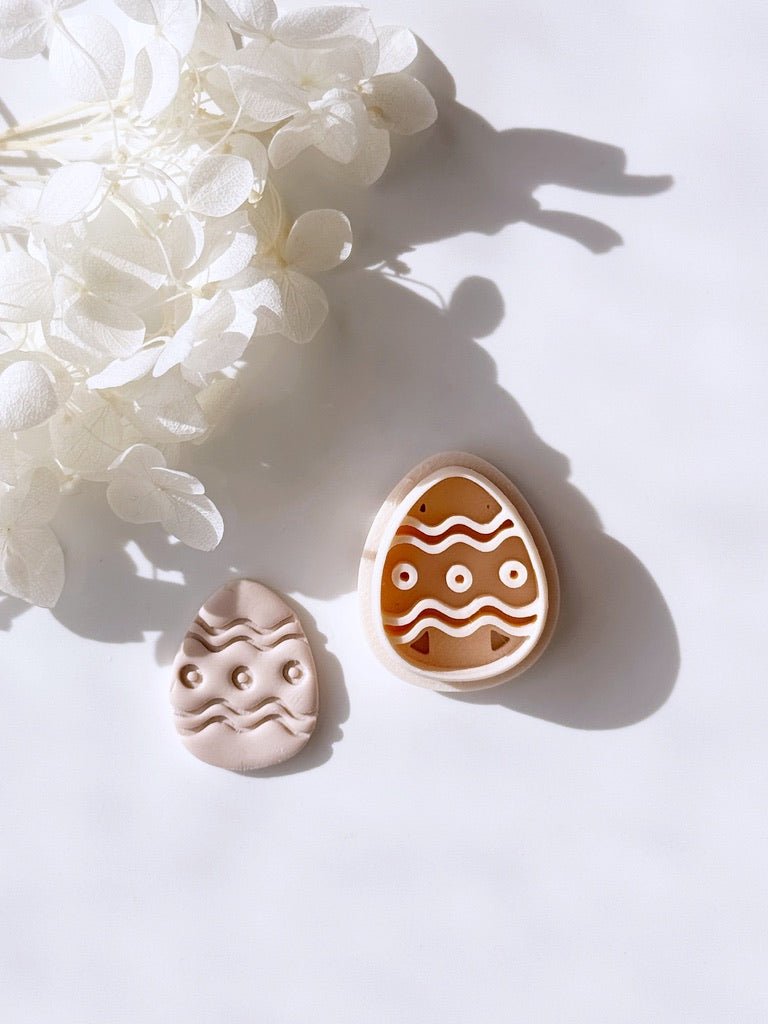 Easter egg with decoration cutter - digital STL file - S.I. Originals