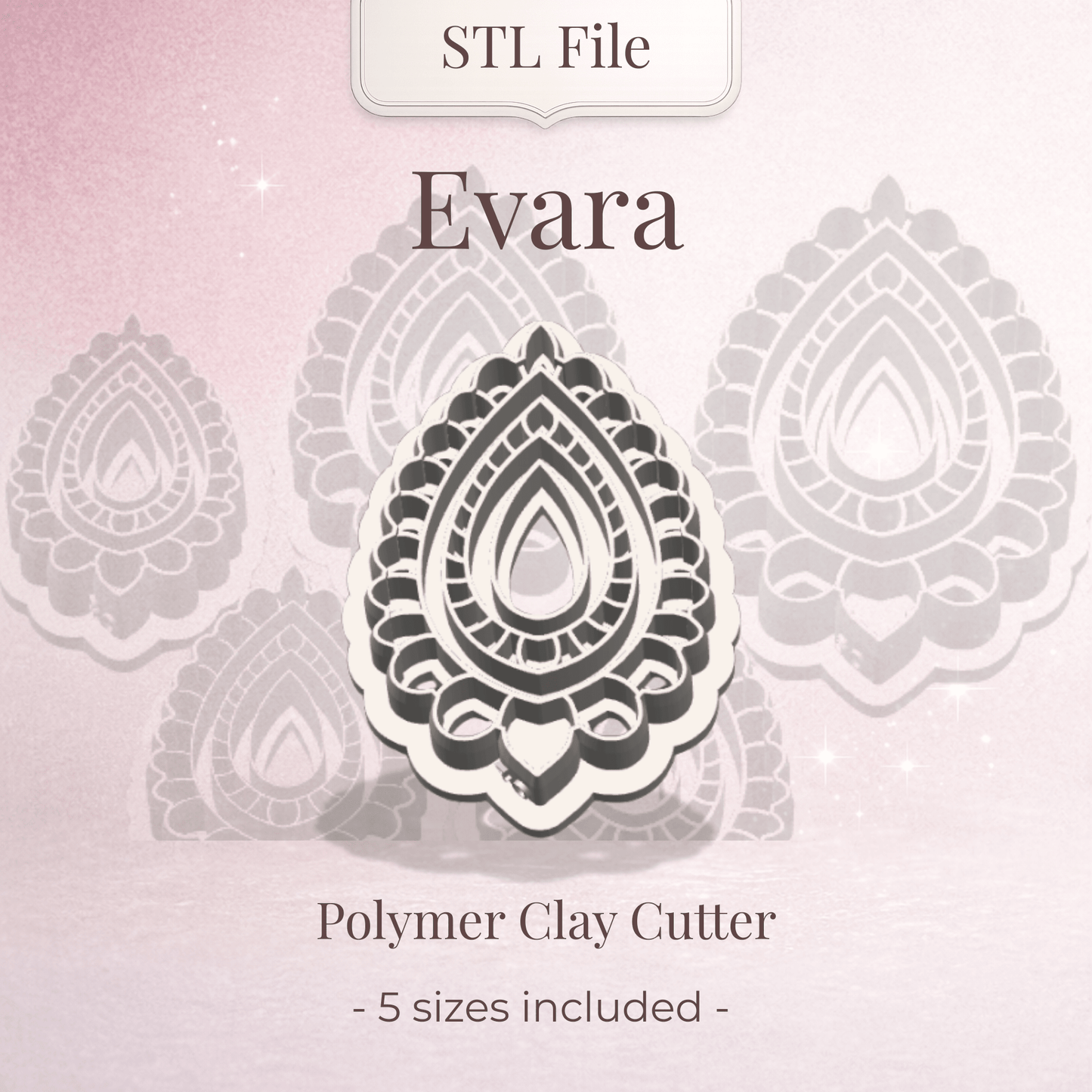 Evara cutter - digital STL file - S.I. Originals