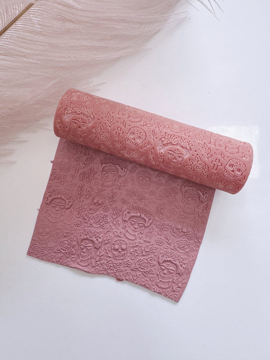 Frida & Skulls Texture Roller – Día de los Muertos Patroon - S.I. Originals