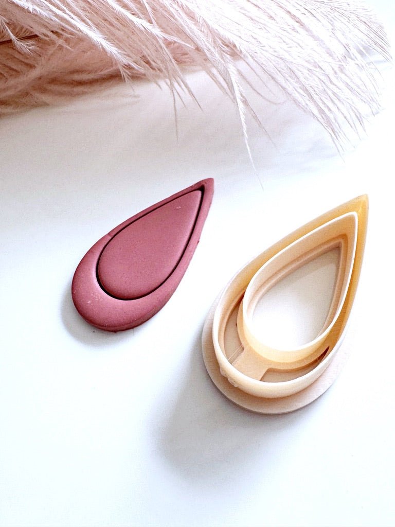 Long Closed Teardrop Cutter – Polymeerklei Basic Sieraden - S.I. Originals
