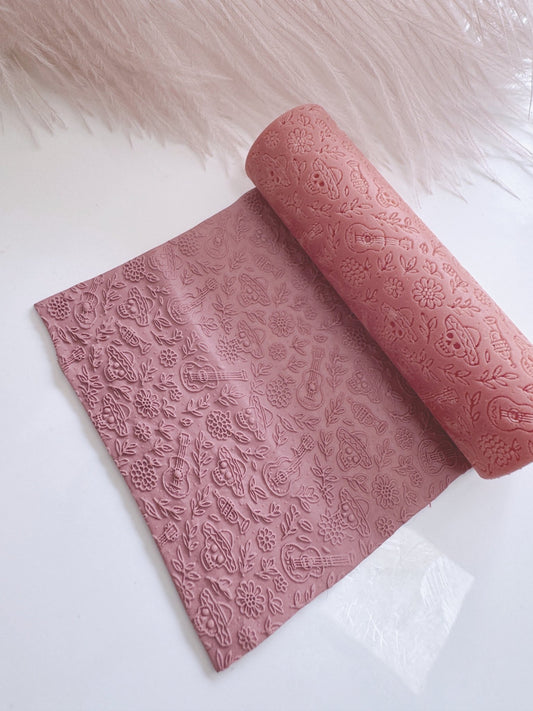 Mariachi & Guitars Texture Roller – Muzikaal Día de los Muertos Patroon - S.I. Originals