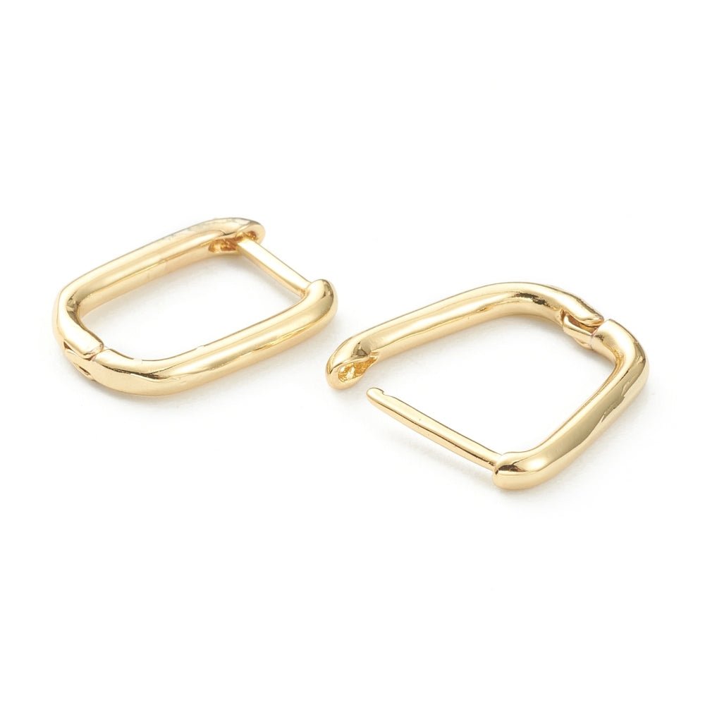 Messing Huggie Hoops 18K verguld - per paar - S.I. Originals