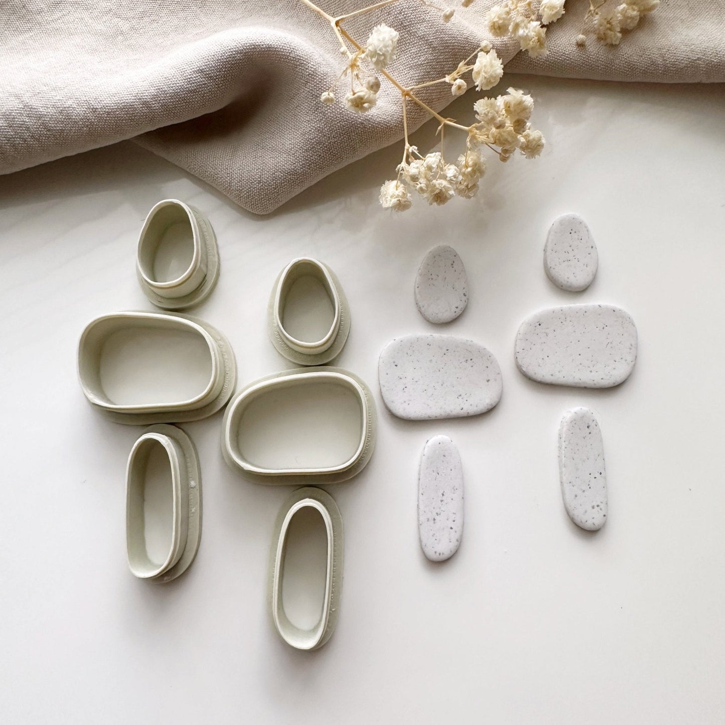 Mirrored pebble cutter set - S.I. Originals