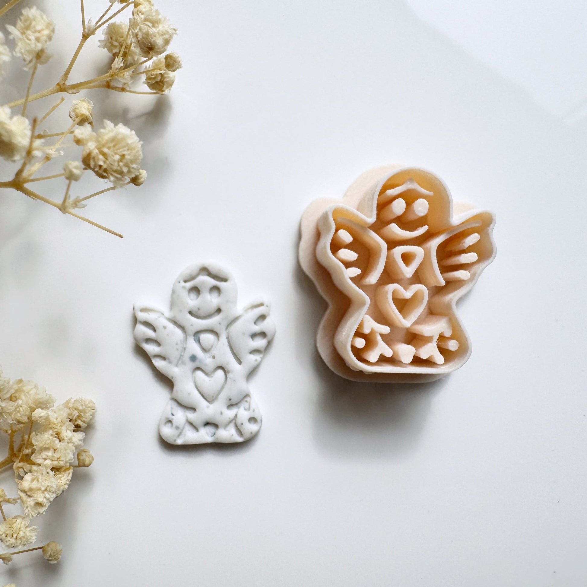 Nordic Engel Cutter – Polymeerklei Uitsteker Kerst Sieraden - S.I. Originals