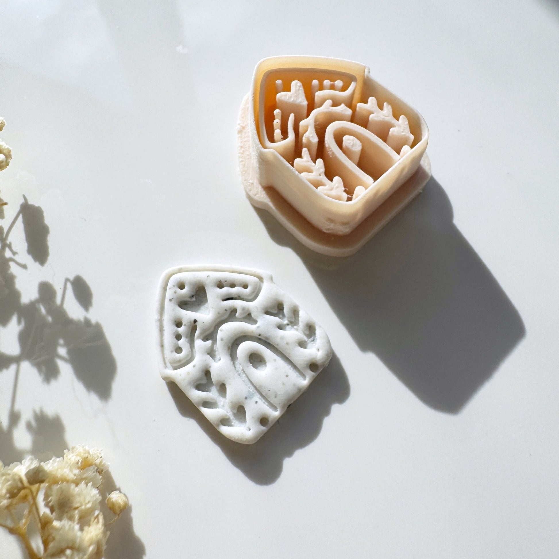 Nordic Huis Cutter met Hart – Scandinavische kleisnijder voor oorbellen en sieraden - S.I. Originals