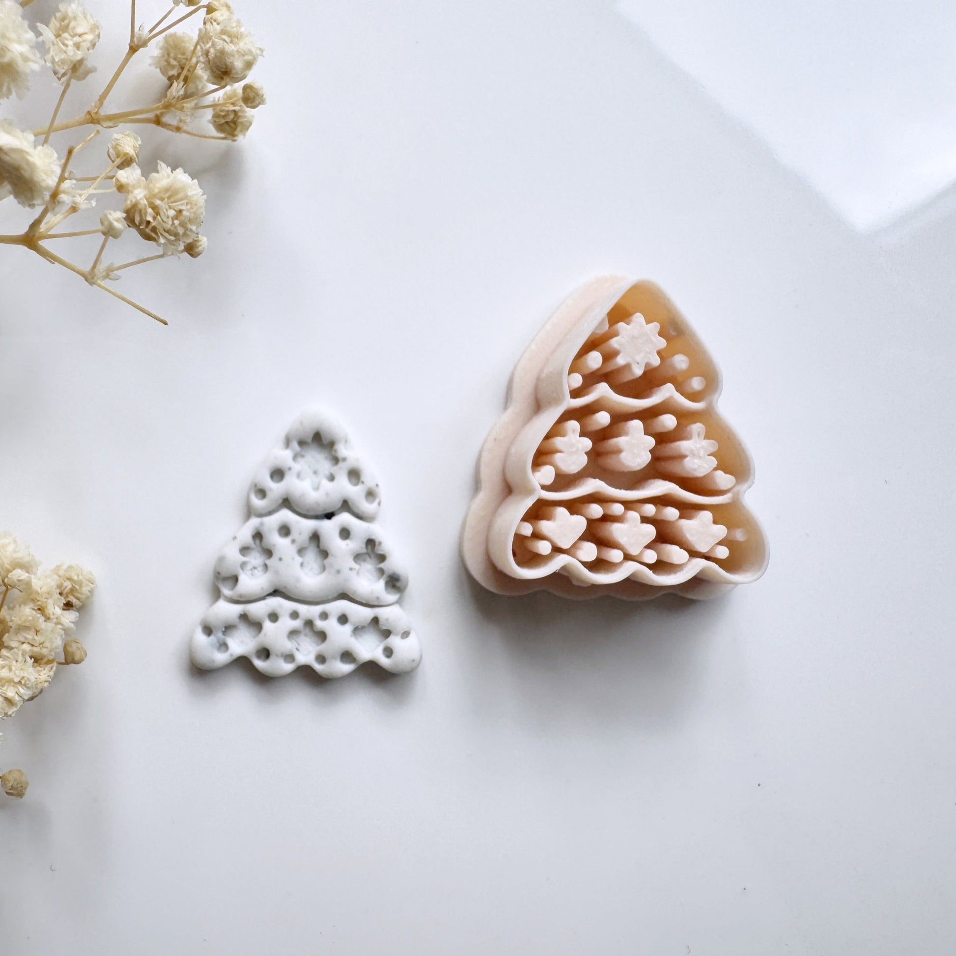 Nordic Kerstboom Cutter – Scandinavische kleisnijder voor oorbellen en sieraden - S.I. Originals