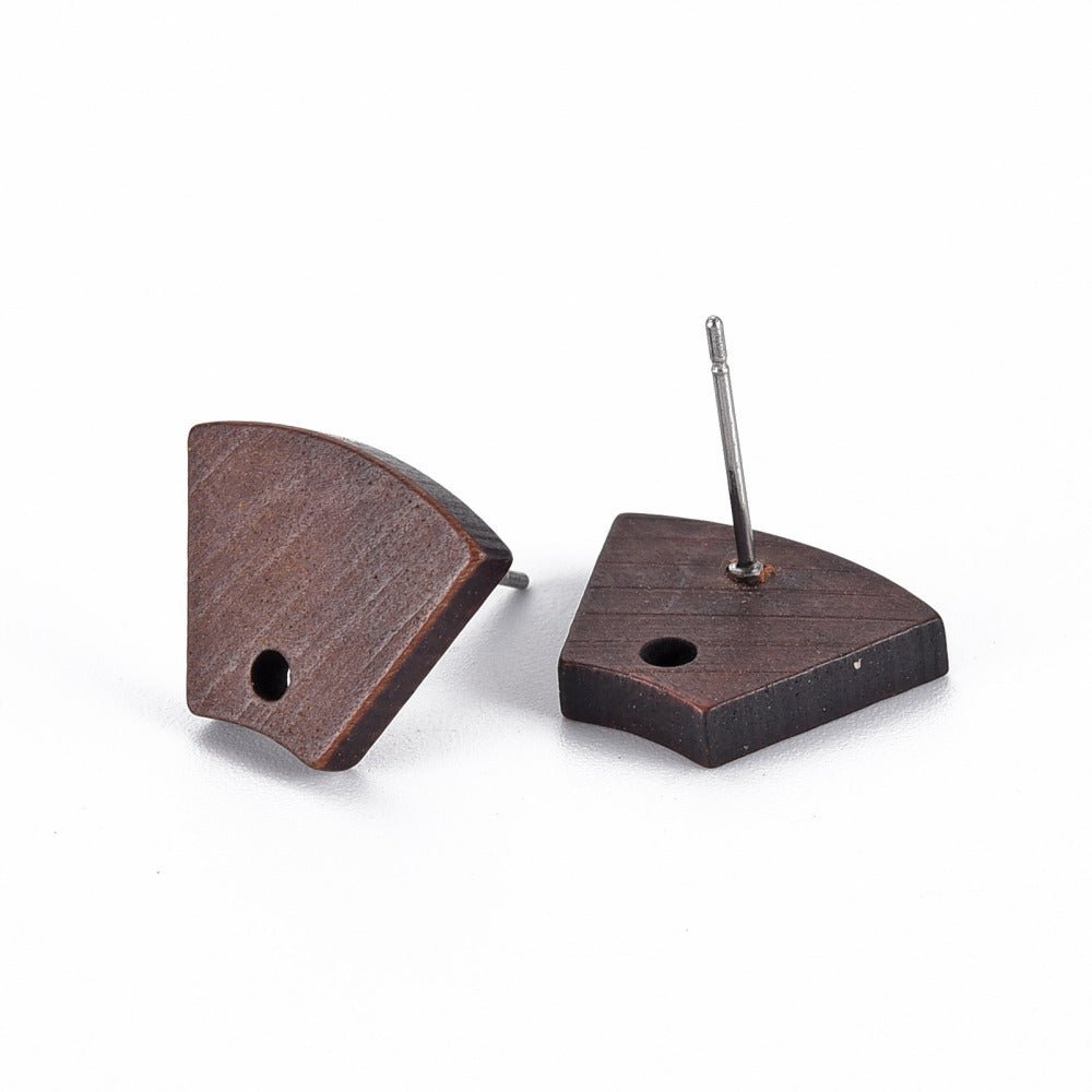 Oorstekers stud walnoot hout - per paar - S.I. Originals