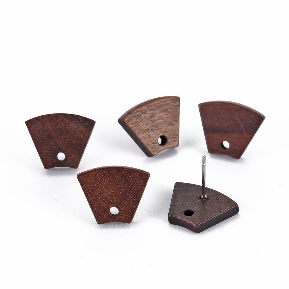 Oorstekers stud walnoot hout - per paar - S.I. Originals