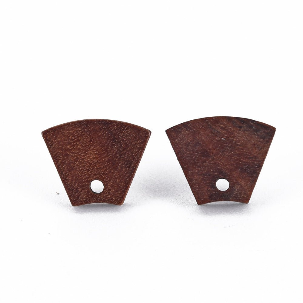 Oorstekers stud walnoot hout - per paar - S.I. Originals