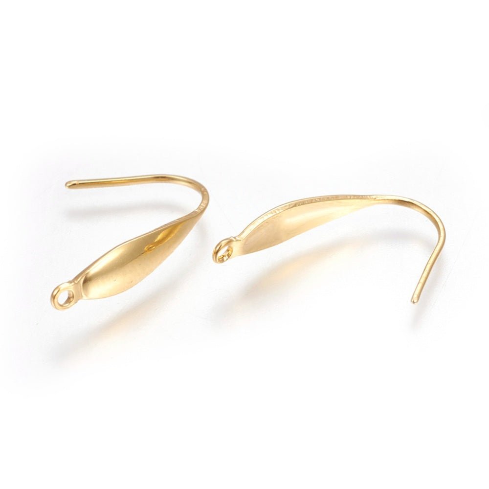 RVS Oorhaakjes – 24K Gold Plated (1 paar) - S.I. Originals