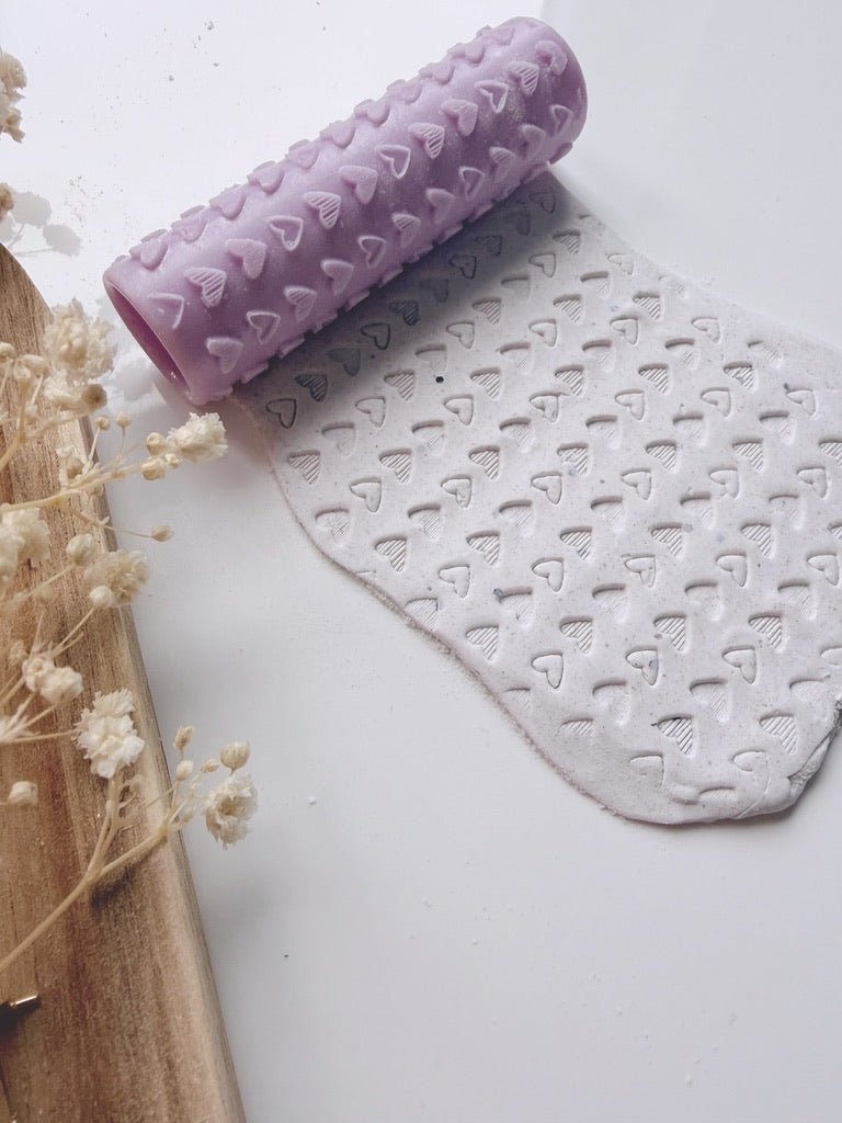 Scribbled Hearts Texture Roller - S.I. Originals