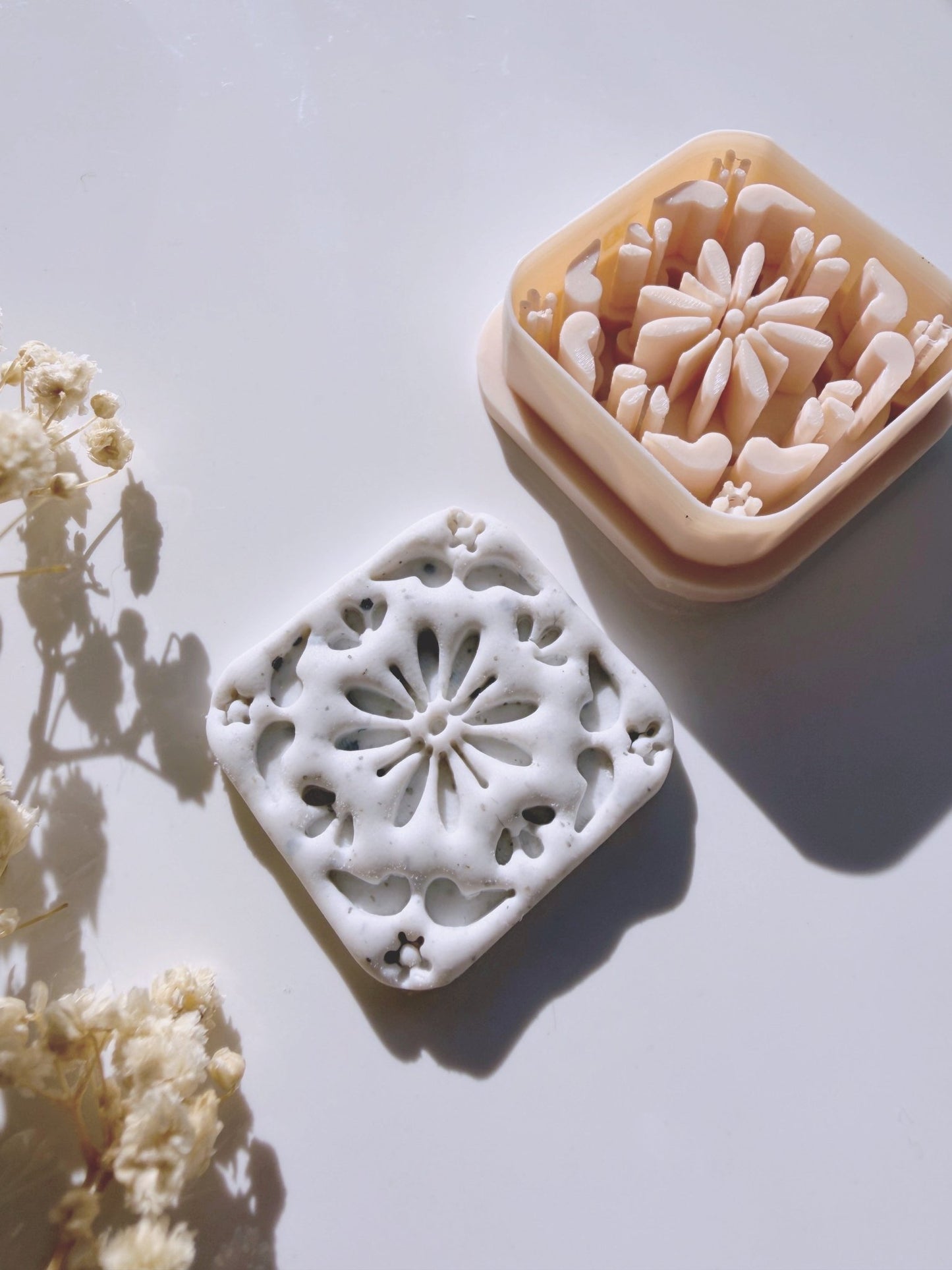 Tile Cutter – Baroque Petals | Polymeerklei Tegel Cutter - S.I. Originals