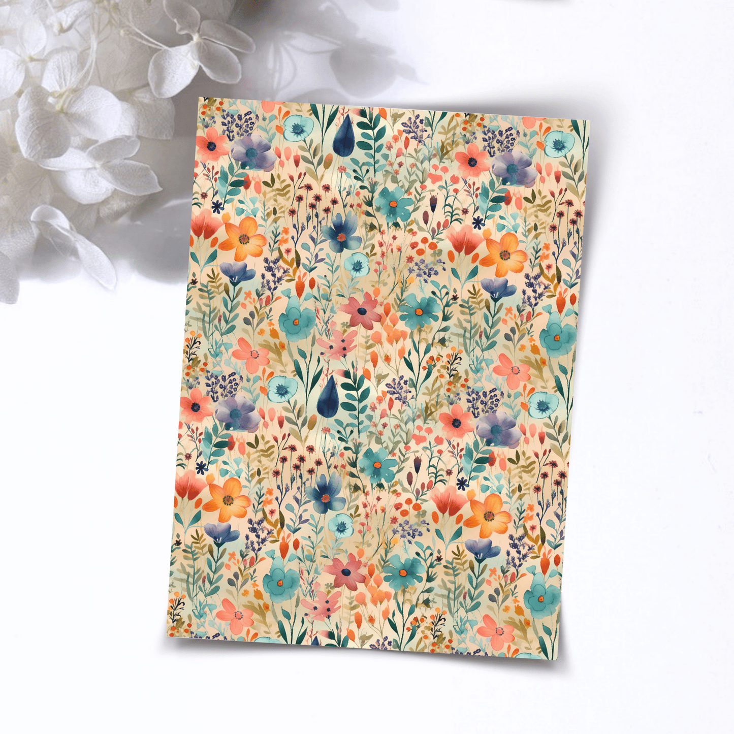 Transfer Paper – Blue Meadow | Voor Polymeer Klei - Water Transfer Paper - 243 - S.I. Originals