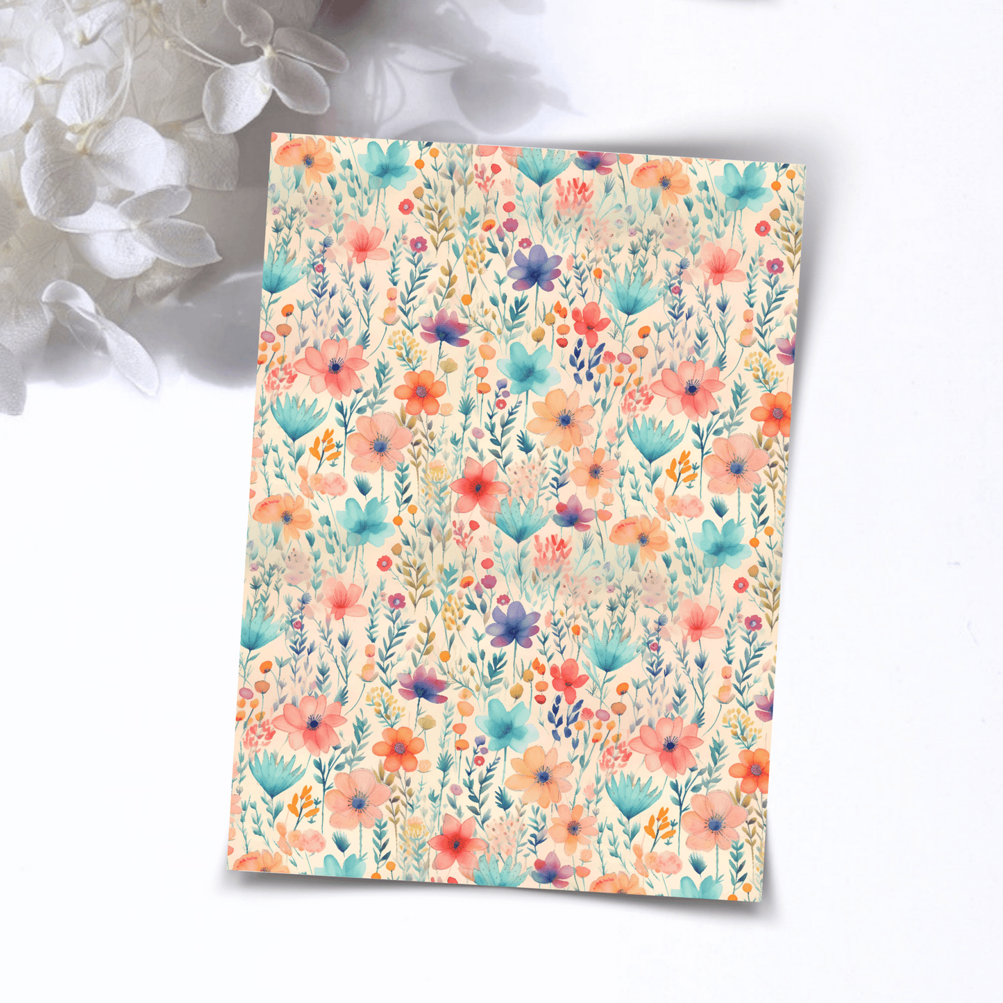 Transfer Paper – Blue Meadow | Voor Polymeer Klei - Water Transfer Paper - 245 - S.I. Originals