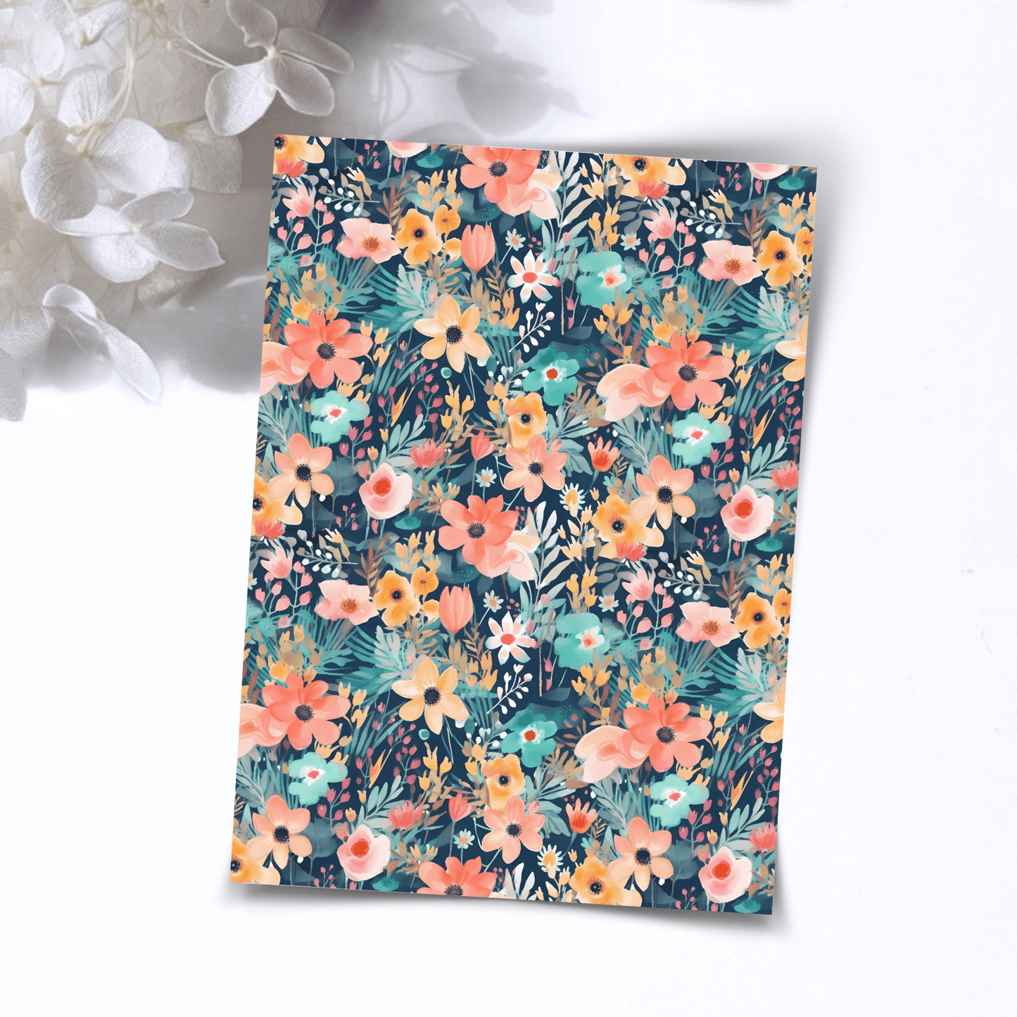 Transfer Paper – Blue Meadow | Voor Polymeer Klei - Water Transfer Paper - 246 - S.I. Originals