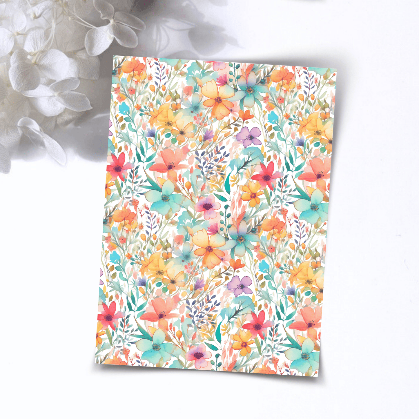 Transfer Paper – Blue Meadow | Voor Polymeer Klei - Water Transfer Paper - 249 - S.I. Originals