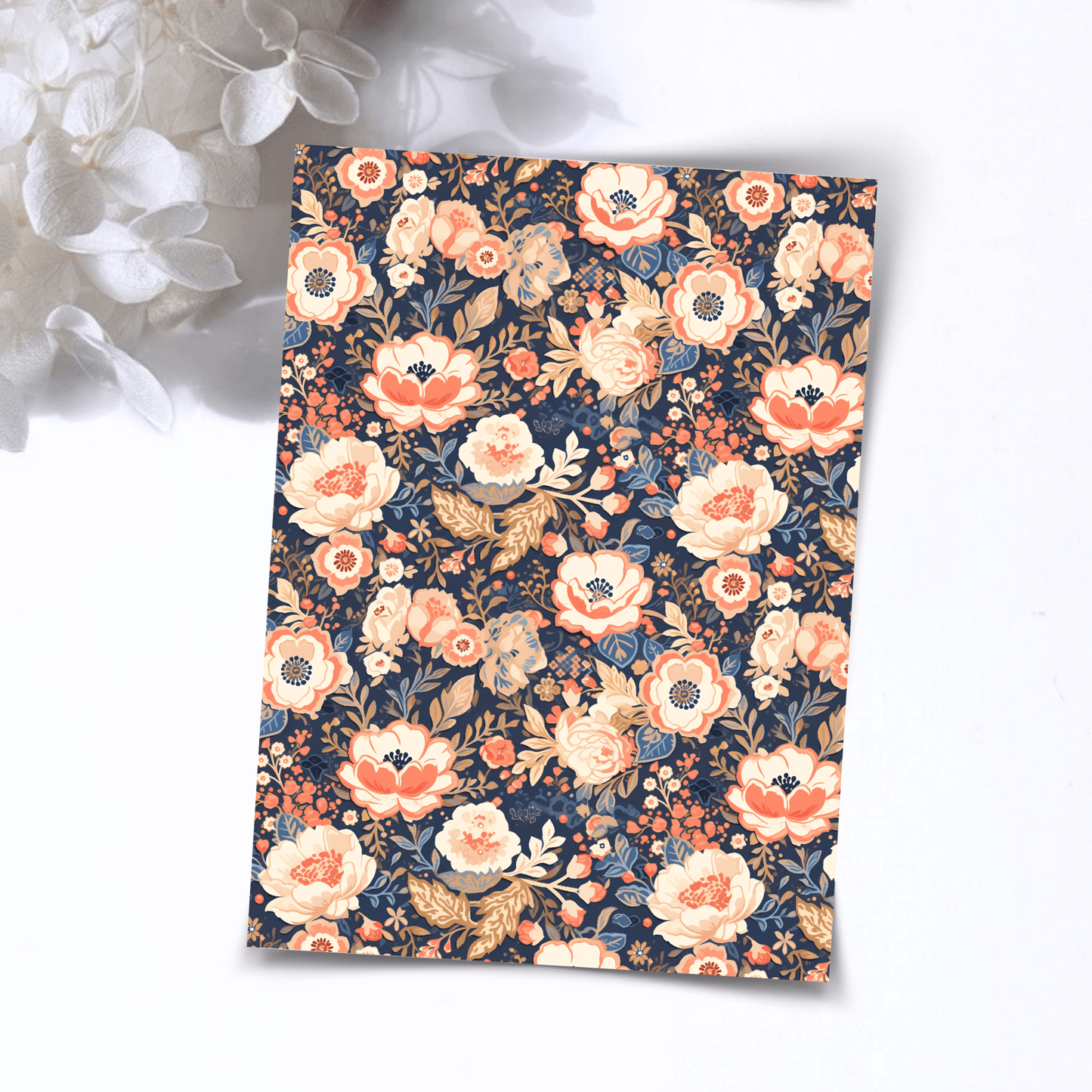 Transfer Paper – Blue Moroccan | Voor Polymeer Klei - Water Transfer Paper - 124 - S.I. Originals