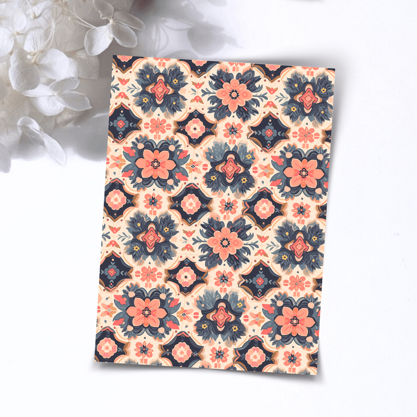 Transfer Paper – Blue Moroccan | Voor Polymeer Klei - Water Transfer Paper - 135 - S.I. Originals