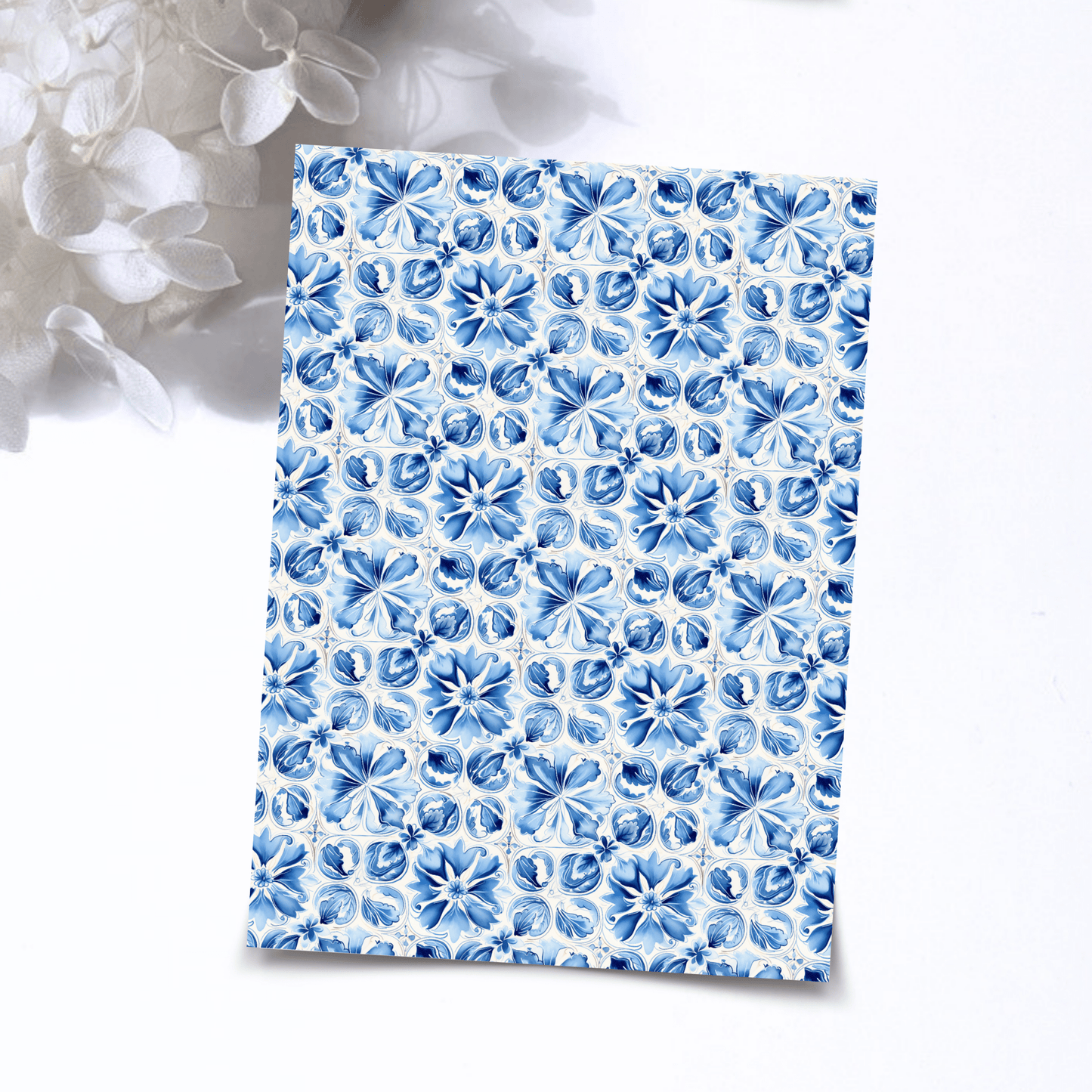 Transfer Paper – Blue Tiles | Voor Polymeer Klei - Water Transfer Paper - 331 - S.I. Originals