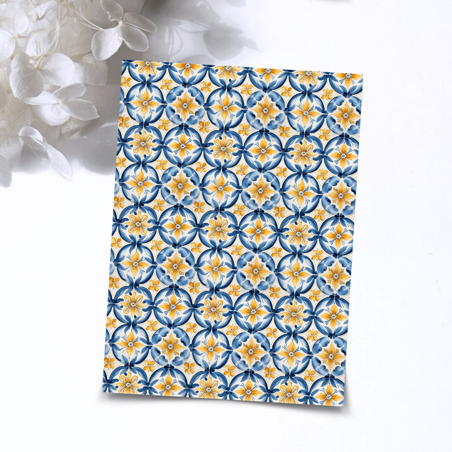 Transfer Paper – Blue Tiles | Voor Polymeer Klei - Water Transfer Paper - 335 - S.I. Originals