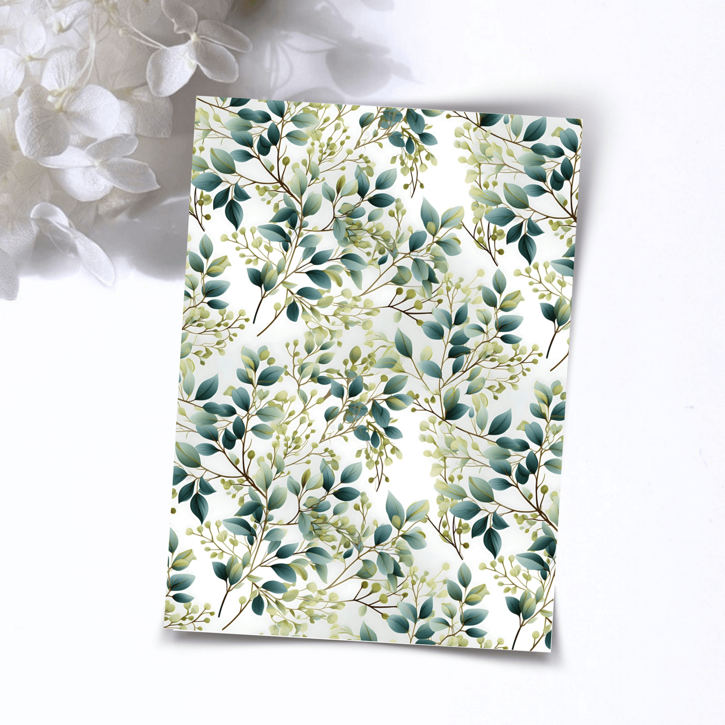 Transfer Paper – Botanical | Voor Polymeer Klei - Water Transfer Paper - S.I. Originals