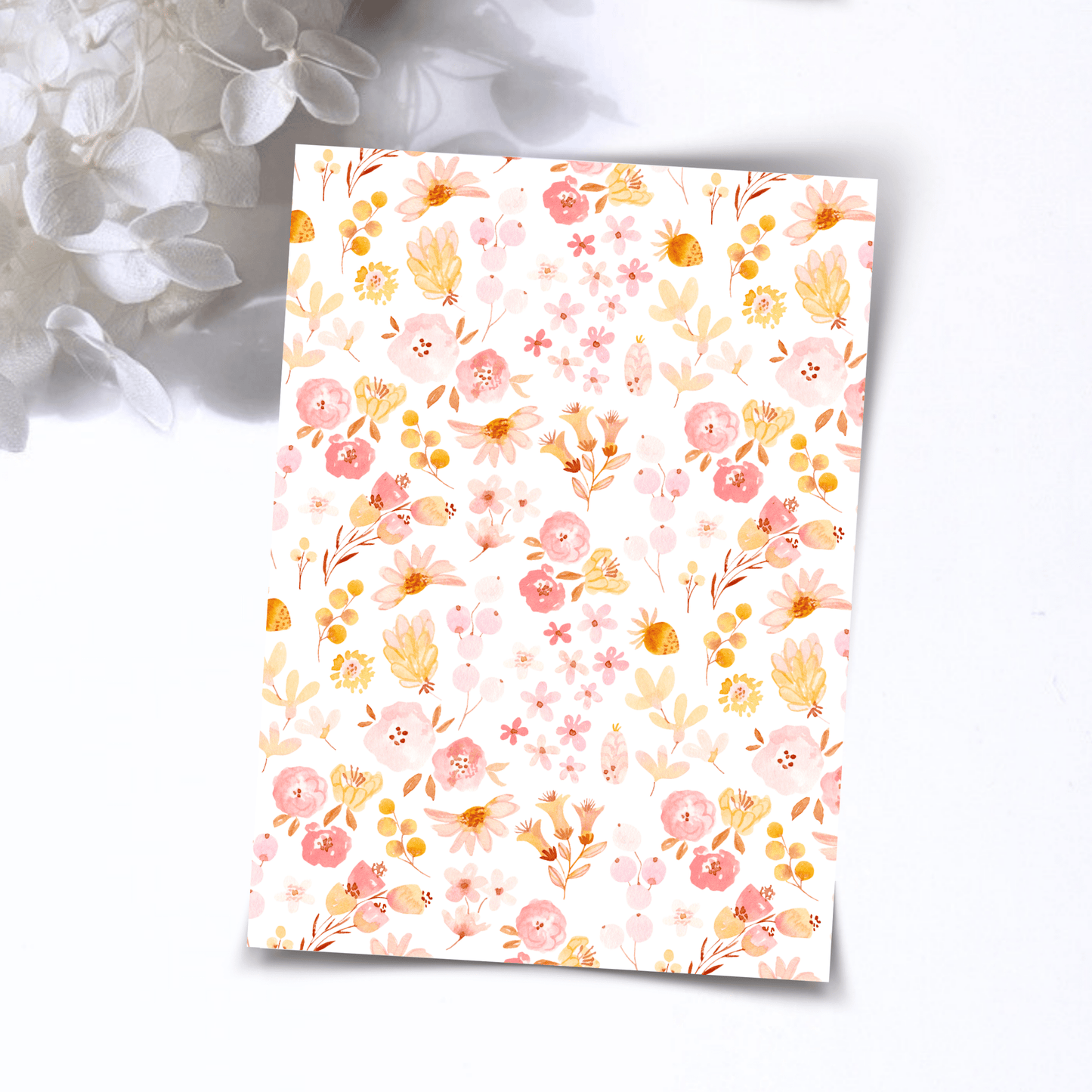 Transfer Paper – Cheek to cheek Floral | Voor Polymeer Klei - Water Transfer Paper - 188 - S.I. Originals