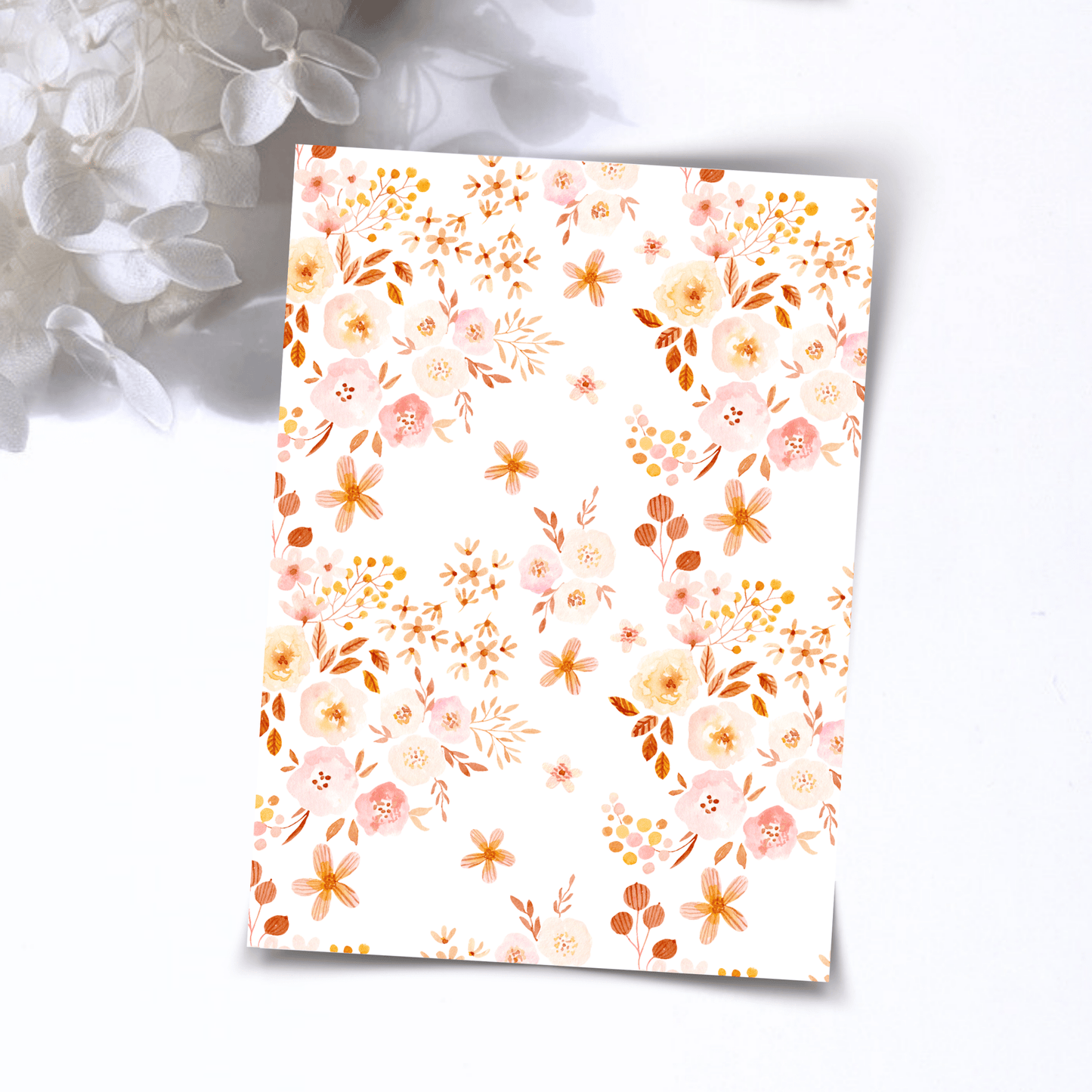 Transfer Paper – Cheek to cheek Floral | Voor Polymeer Klei - Water Transfer Paper - 189 - S.I. Originals
