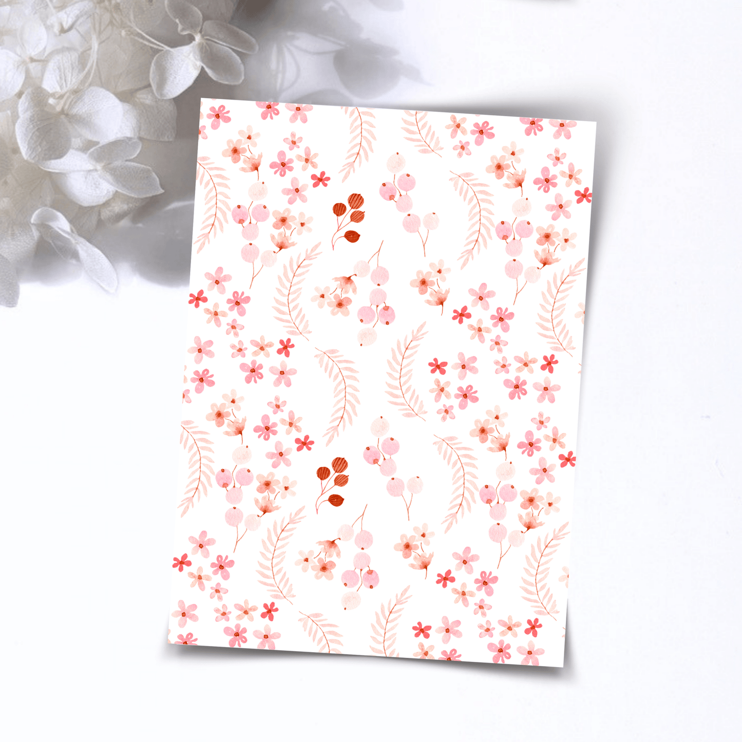 Transfer Paper – Cheek to cheek Floral | Voor Polymeer Klei - Water Transfer Paper - 190 - S.I. Originals