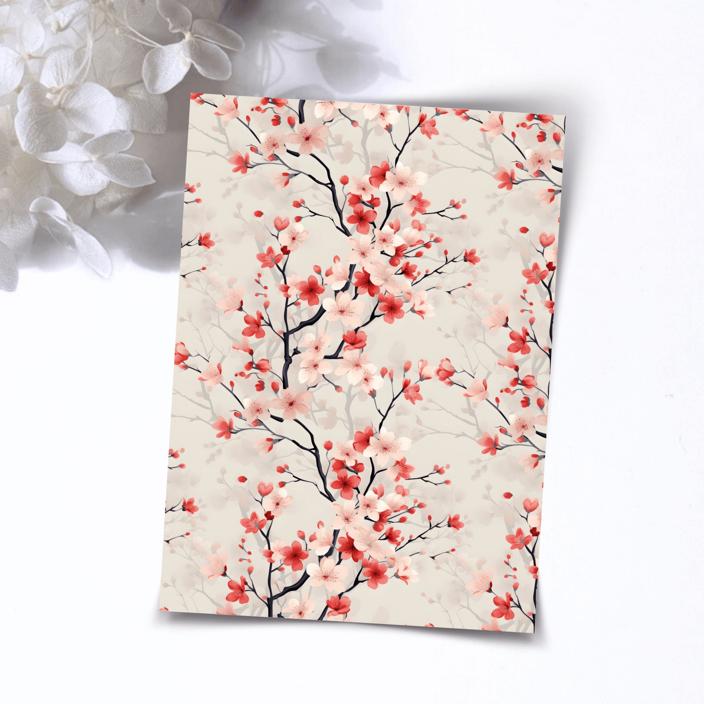 Transfer Paper – Cherry Blossom | Voor Polymeer Klei - Water Transfer Paper - S.I. Originals