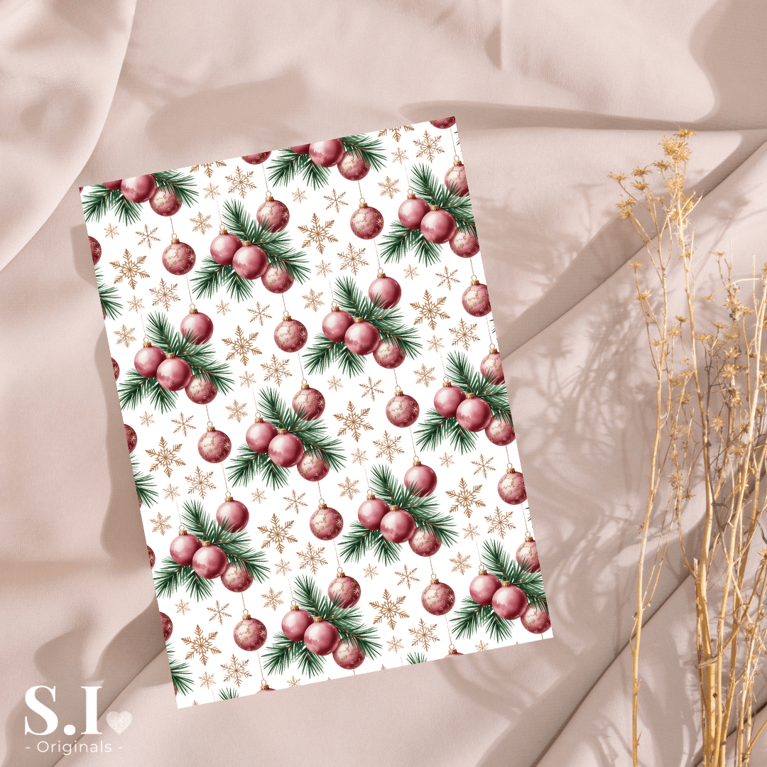 Transfer Paper - Christmas | Voor Polymeer Klei - Water Transfer Paper - 2510 - 081 - S.I. Originals