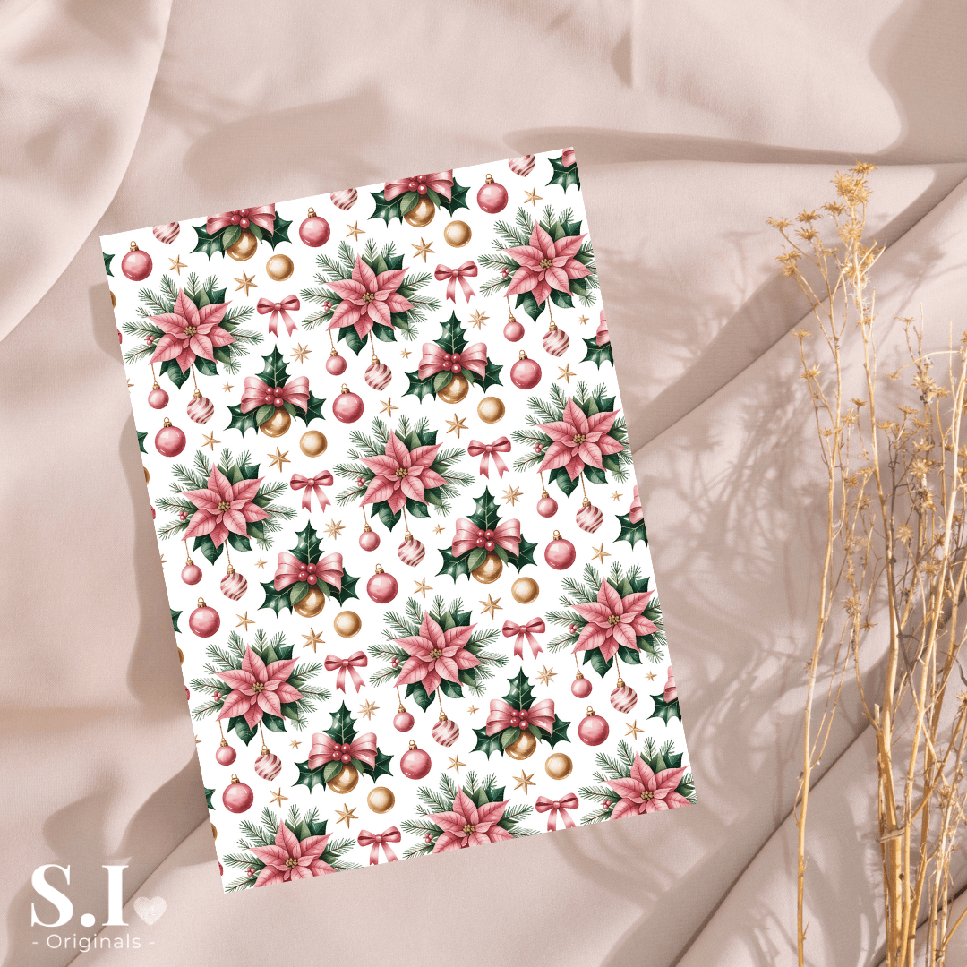 Transfer Paper - Christmas | Voor Polymeer Klei - Water Transfer Paper - 2510 - 083 - S.I. Originals