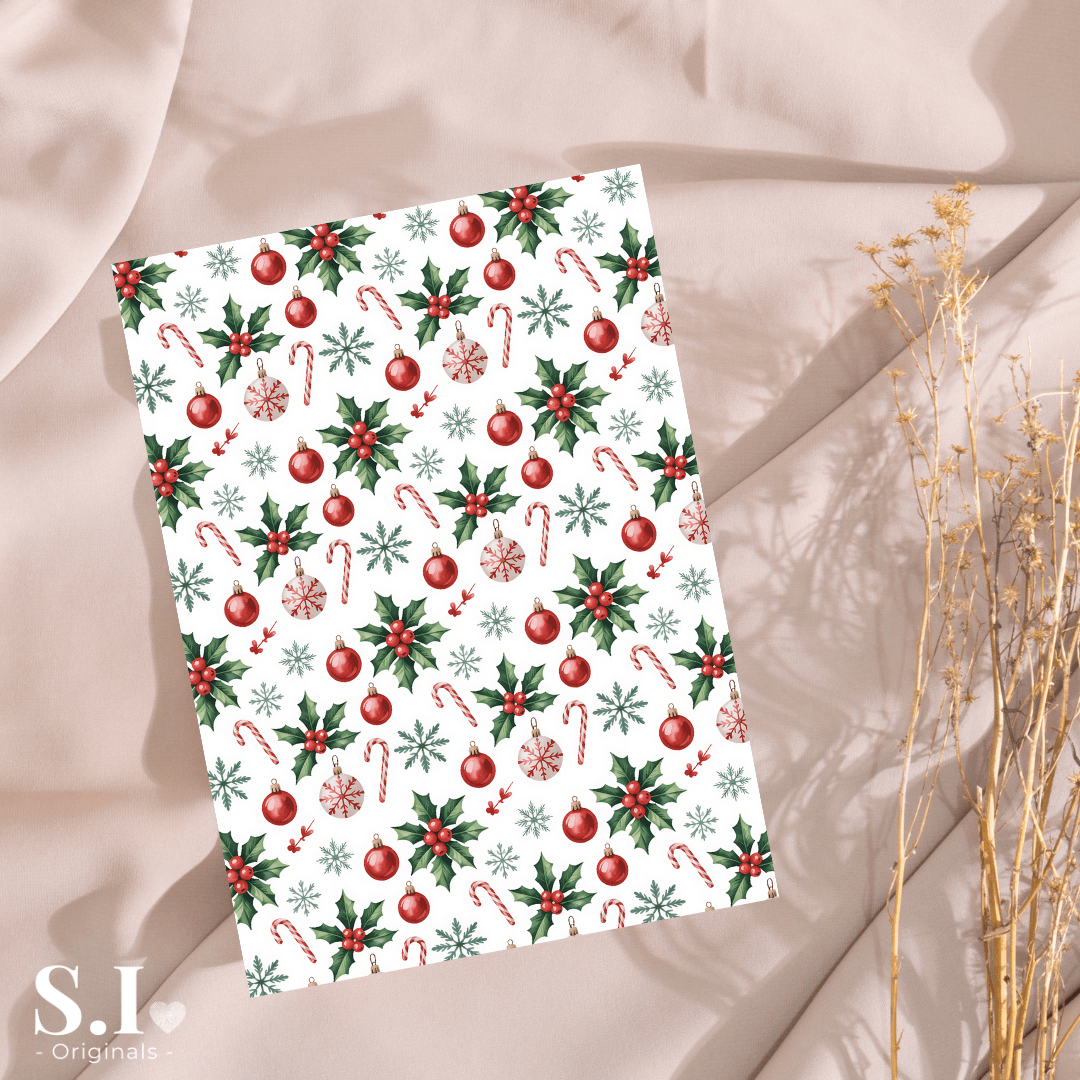 Transfer Paper - Christmas | Voor Polymeer Klei - Water Transfer Paper - 2510 - 094 - S.I. Originals
