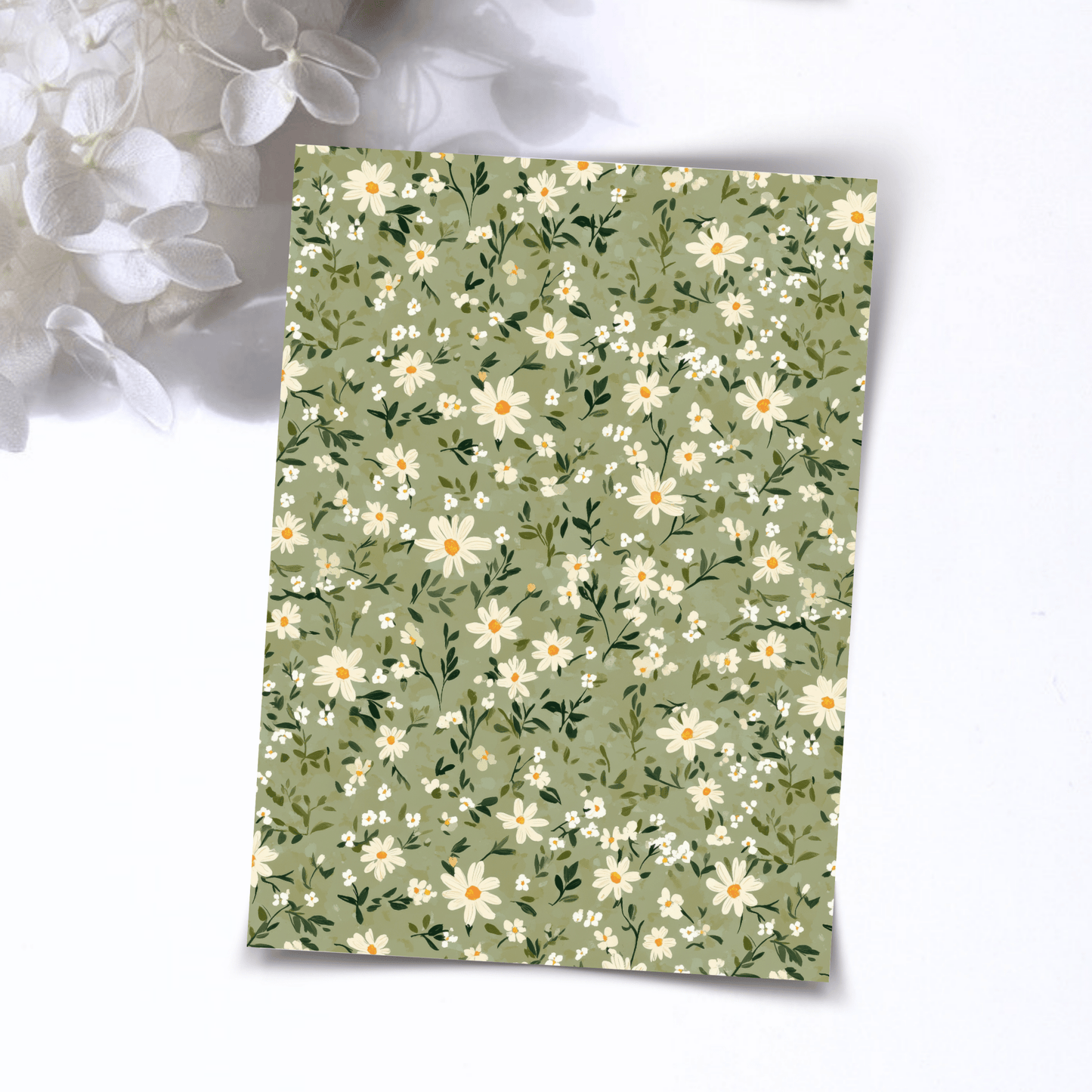 Transfer Paper – Green Florals | Voor Polymeer Klei - Water Transfer Paper - 201 - S.I. Originals