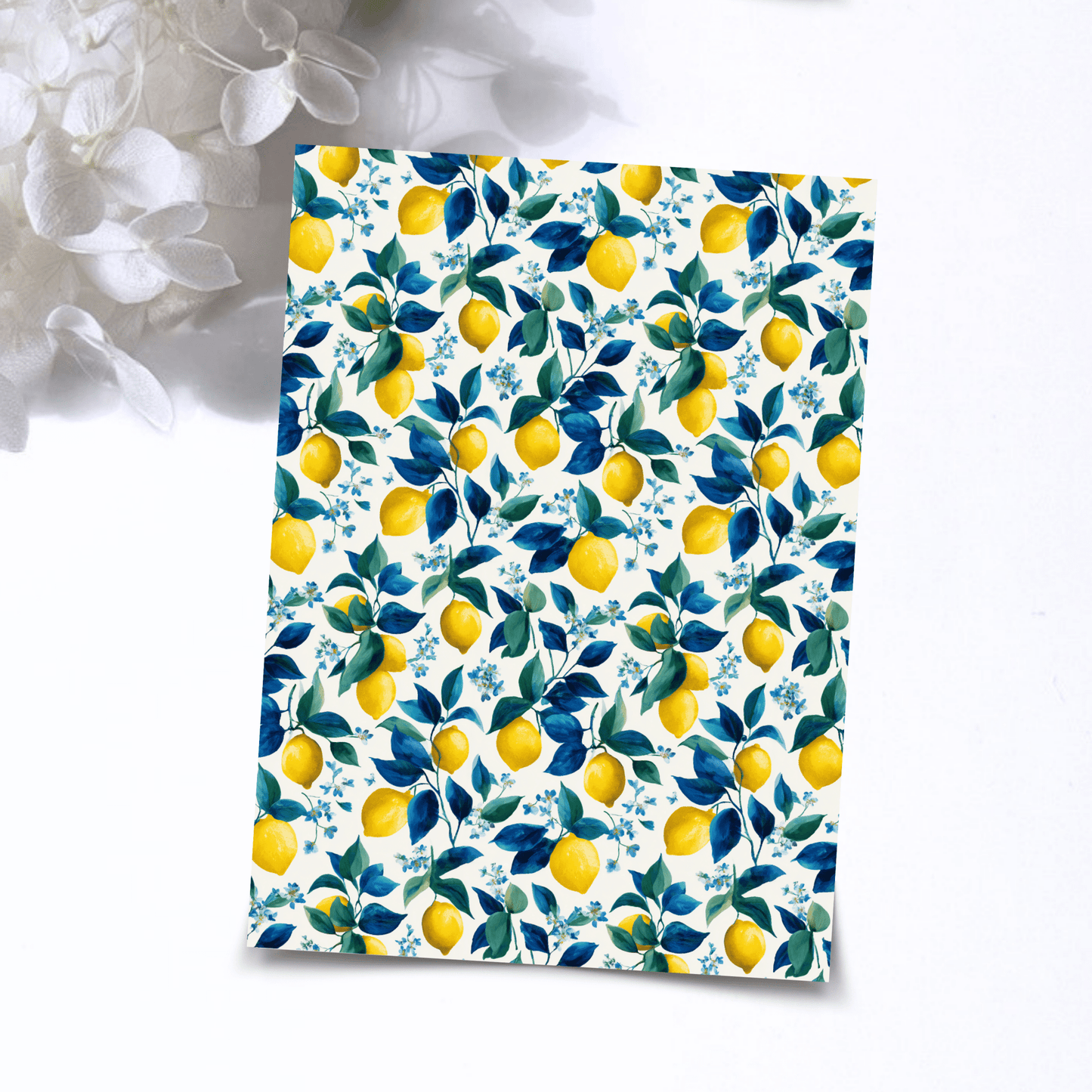 Transfer Paper - Lemons | Voor Polymeer Klei - Water Transfer Paper - 06-001 - S.I. Originals