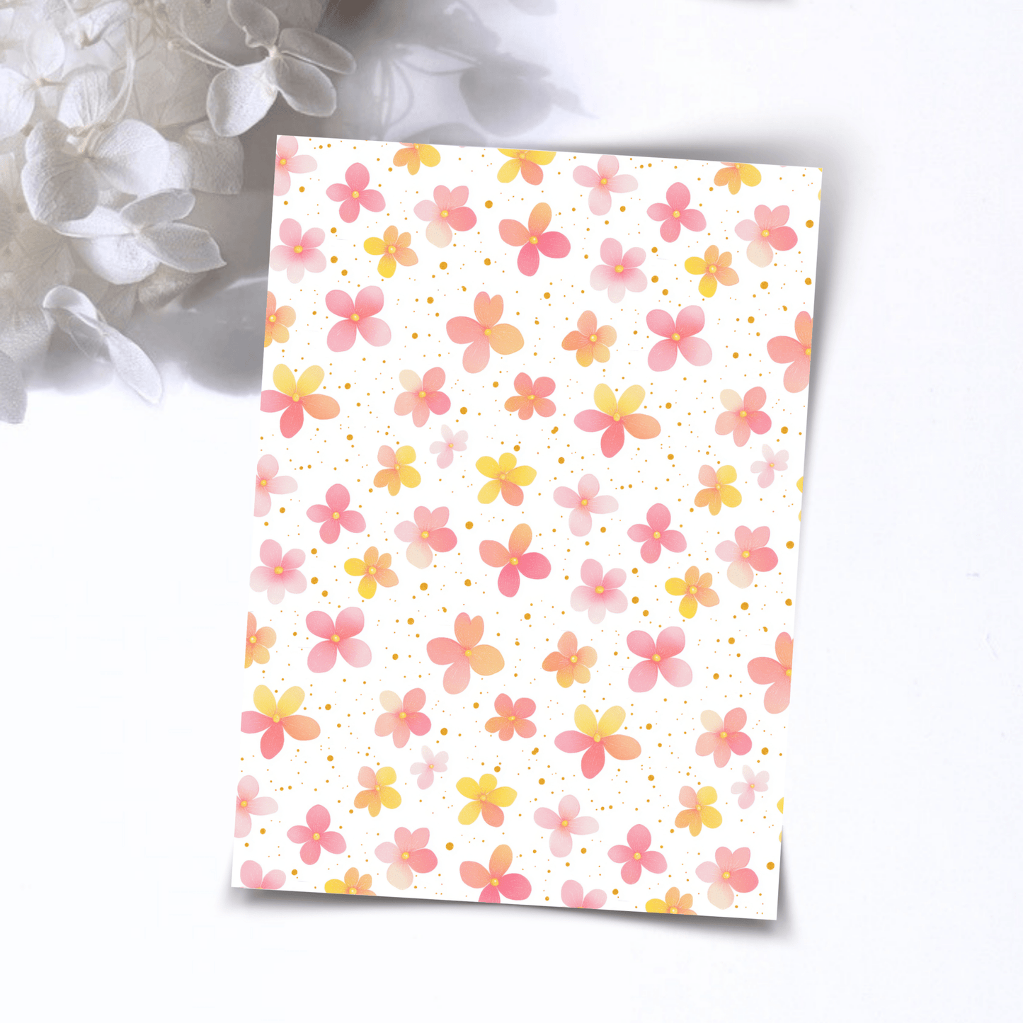 Transfer Paper – Pink Spring | Voor Polymeer Klei - Water Transfer Paper - 230 - S.I. Originals