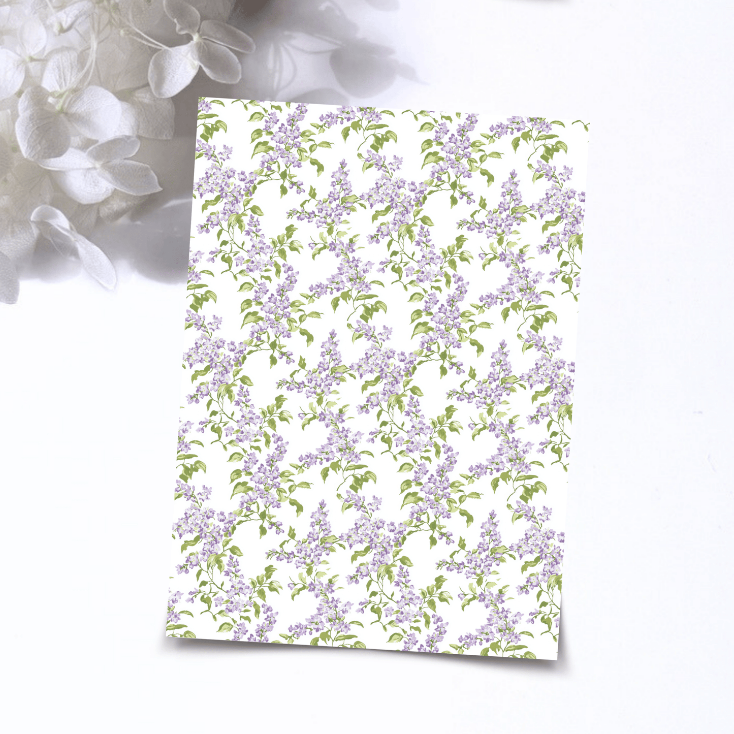 Transfer Paper – Purple Floral | Voor Polymeer Klei - Water Transfer Paper - 299 - S.I. Originals
