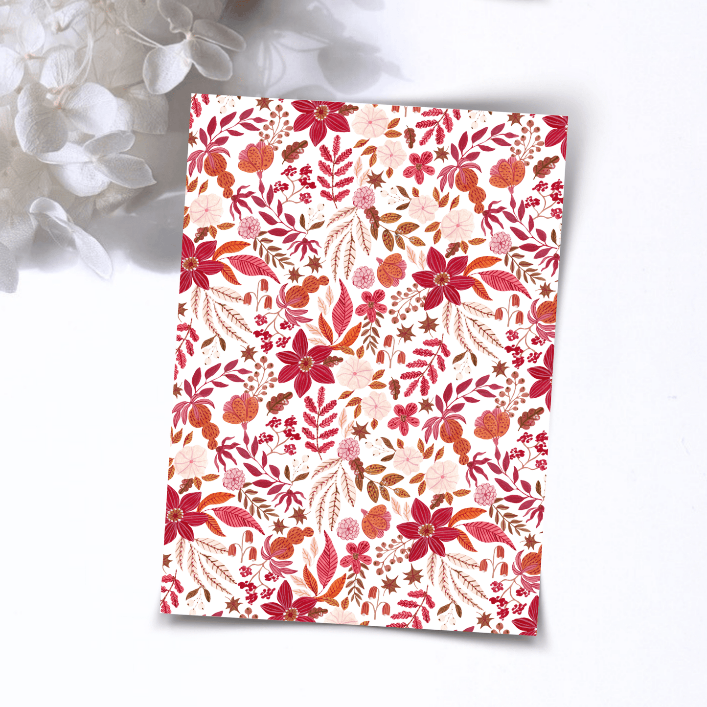 Transfer Paper – Red Autumn | Voor Polymeer Klei - Water Transfer Paper - 222 - S.I. Originals