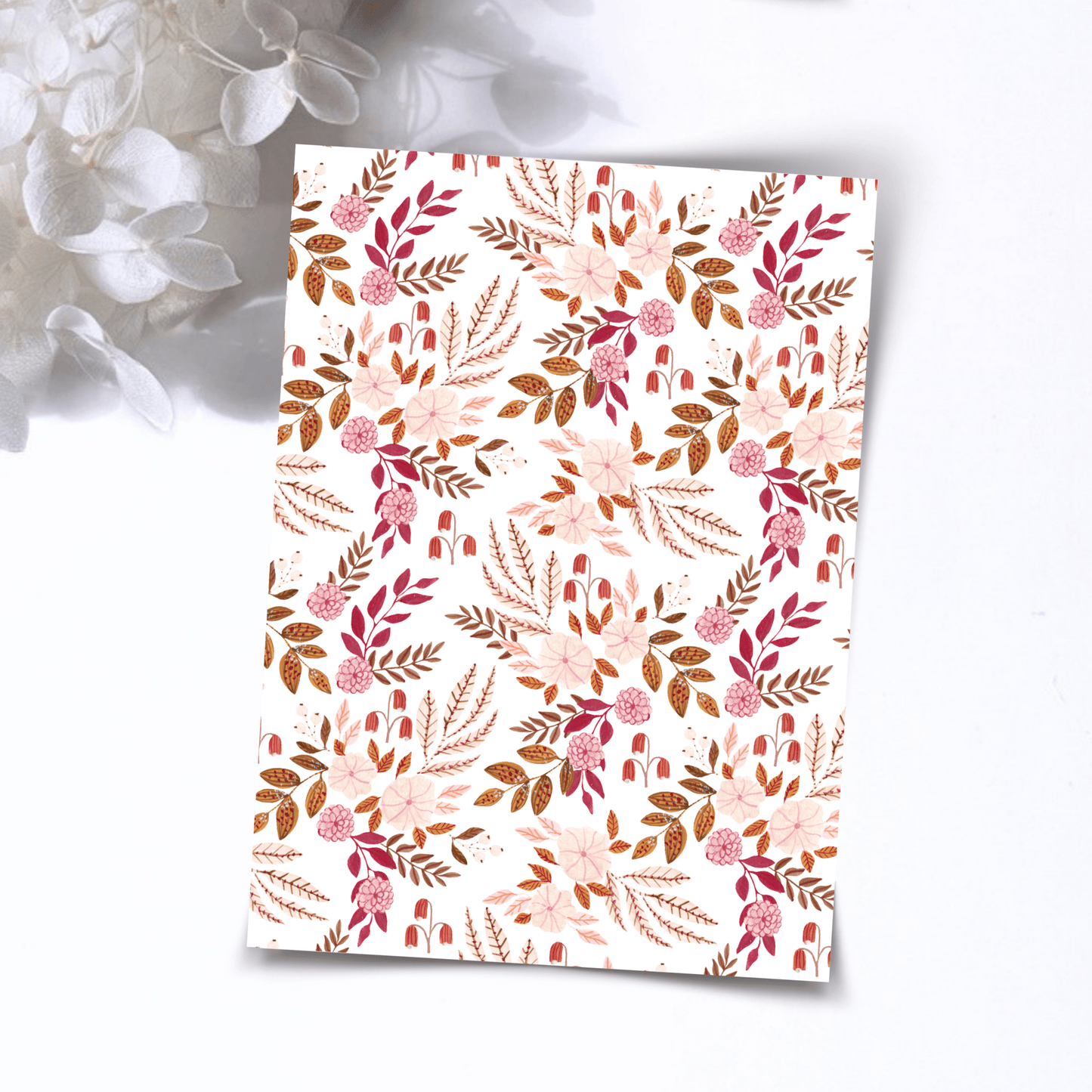 Transfer Paper – Red Autumn | Voor Polymeer Klei - Water Transfer Paper - 223 - S.I. Originals