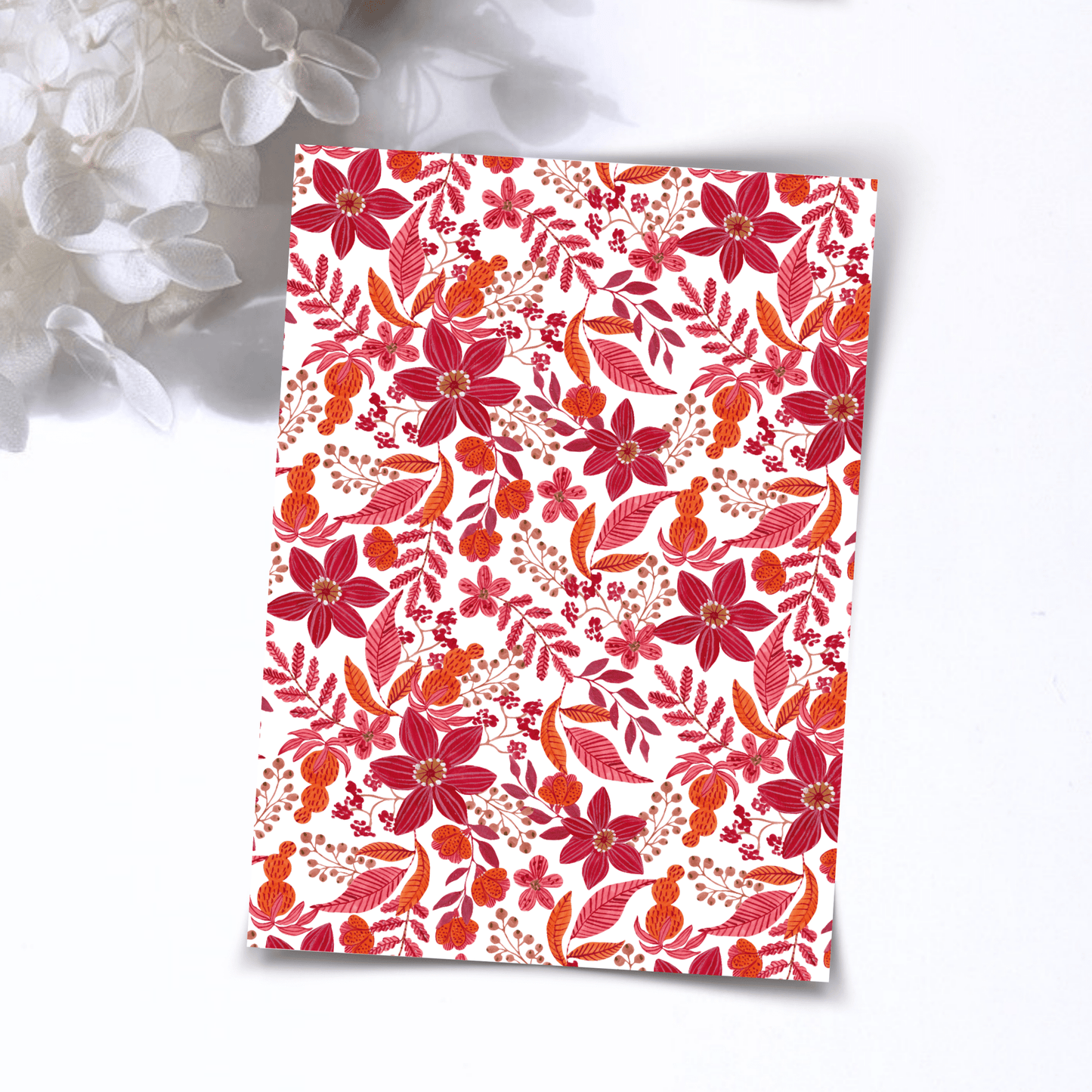 Transfer Paper – Red Autumn | Voor Polymeer Klei - Water Transfer Paper - 224 - S.I. Originals